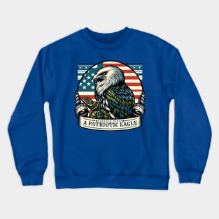 Freedom Wings: A Patriotic Eagle Design for the 4th of July Crewneck Sweatshirt